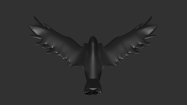 crow Modelo 3D .c4d .max .obj .3ds .fbx .stl .blend 