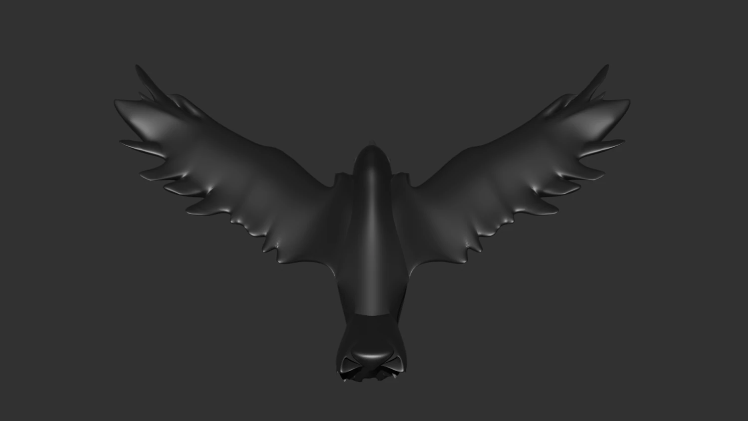 crow 3D Model .c4d .max .obj .3ds .fbx .stl .blend 