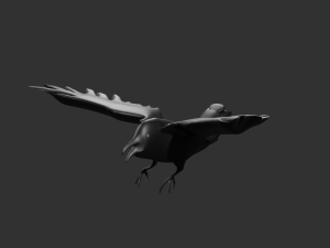 crow Modelo 3D