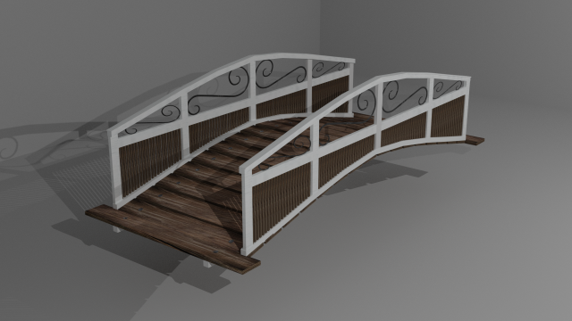 bridge Model 3D .c4d .max .obj .3ds .fbx .stl .blend 