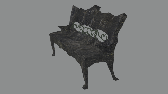 bench 3D Model .c4d .max .obj .3ds .fbx .stl .blend