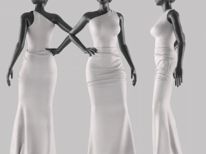 women dress 3D Model