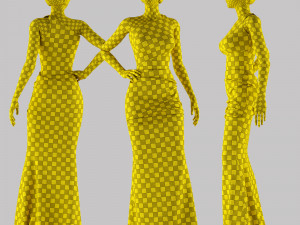 women dress 3D Model