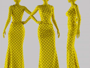 women dress 3D Model