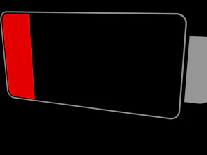 ikona baterii z procentami Model 3D