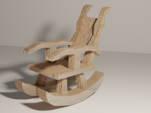 rocking chair 3D 모델