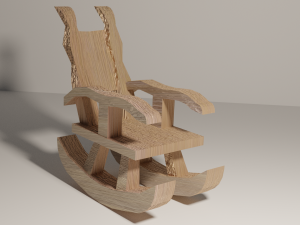 rocking chair 3Dモデル
