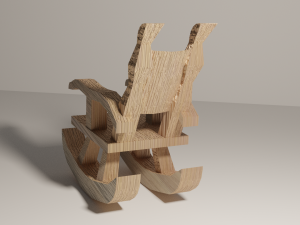 rocking chair 3Dモデル