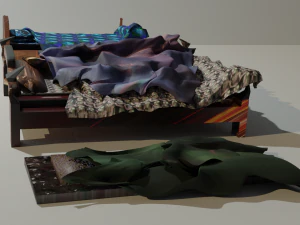 unattended beds 3D Model