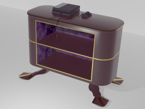 furniture and video game console 3Dモデル