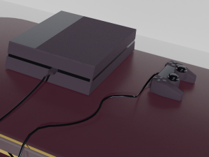 furniture and video game console 3D मॉडल