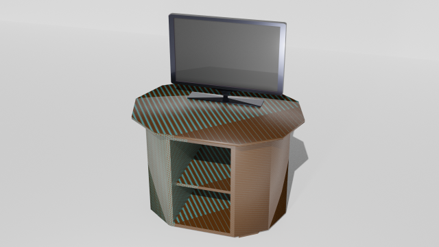 furniture and tv Modelo 3D .c4d .max .obj .3ds .fbx .stl .blend 