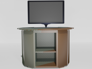 furniture and tv Modelo 3D
