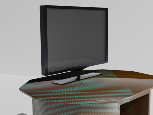 furniture and tv Modelo 3D