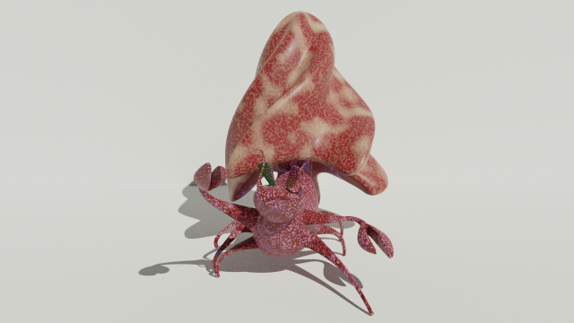 crustacean 3D Модель .c4d .max .obj .3ds .fbx .stl .blend 