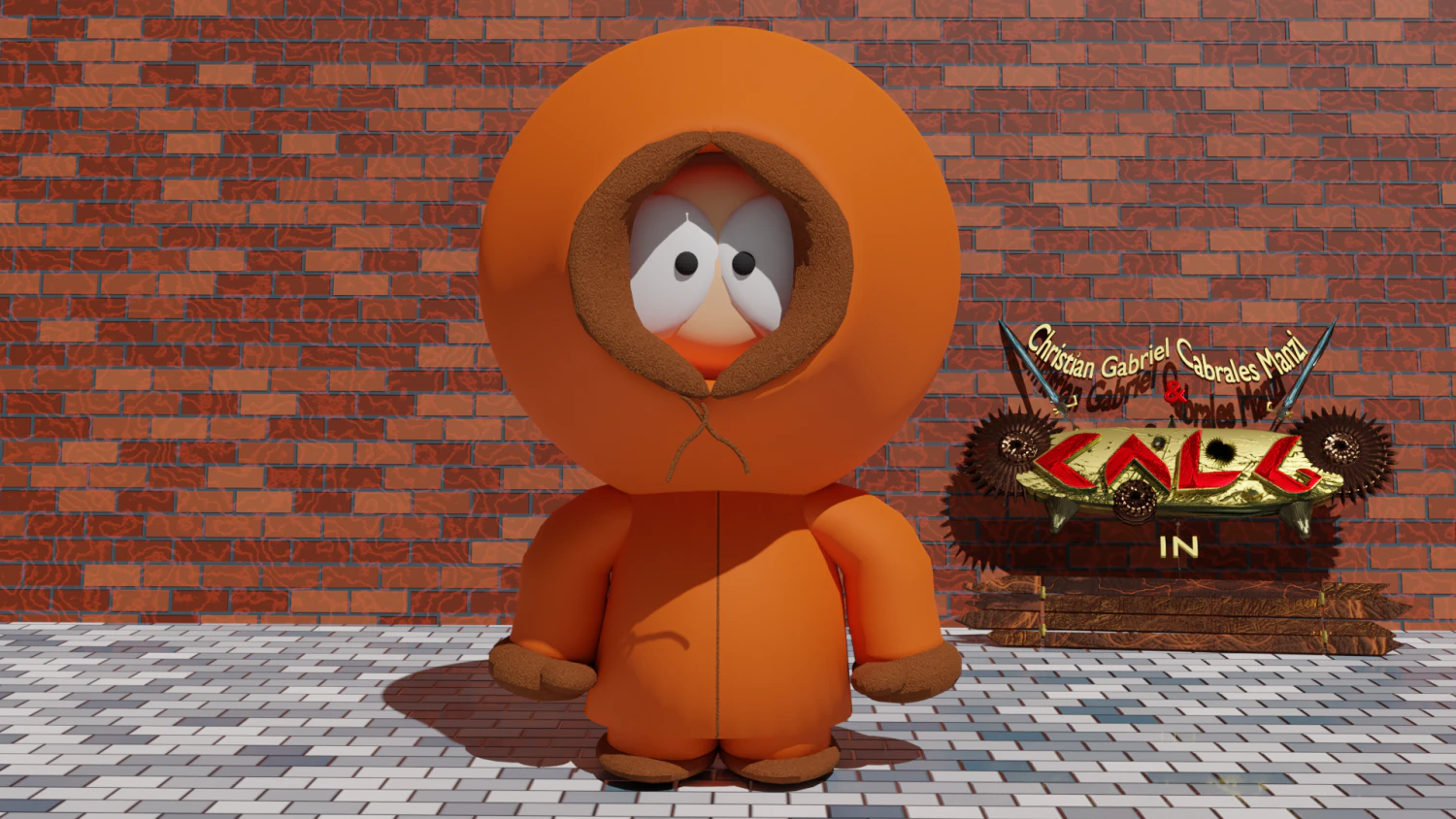 kenny from south park 3D Model .c4d .max .obj .3ds .fbx .stl .blend