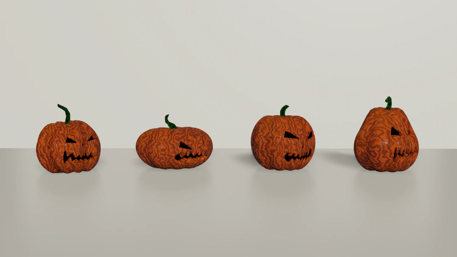 pumpkins 3D Model .c4d .max .obj .3ds .fbx .stl .blend 