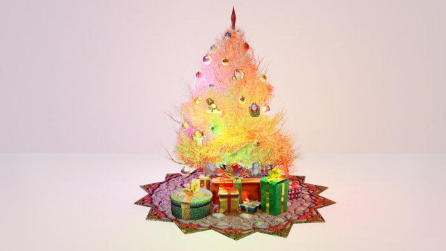 christmas tree 3D Model .c4d .max .obj .3ds .fbx .stl .blend 
