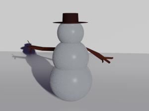 snowman Model 3D