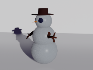 snowman Model 3D