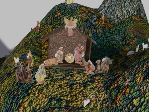 christmas nativity scene 3D 模型
