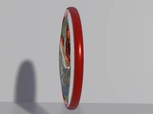 christmas wall clock 3D Model