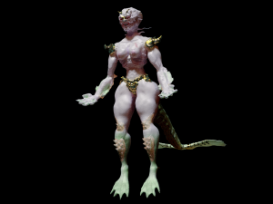 monster mermaid 3D 모델