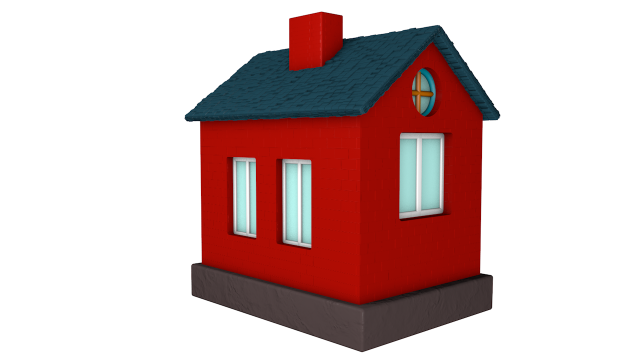 house 3D 모델 .c4d .max .obj .3ds .fbx .stl .blend 