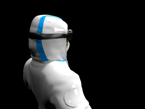 doctor suit ppe coverall suit bio suit hazmat worker bio hazmat 3D Model