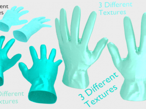 surgical gloves Model 3D