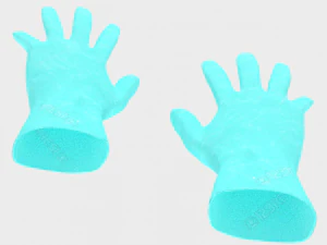 luvas cir&uacute;rgicas Modelo 3D