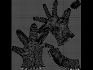 luvas cir&uacute;rgicas Modelo 3D