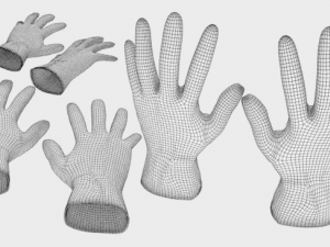 surgical gloves Modèle 3D