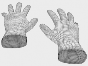 surgical gloves Modèle 3D