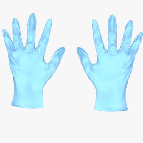 surgical gloves 3D 模型 .c4d .max .obj .3ds .fbx .stl .blend 