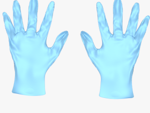 surgical gloves Model 3D