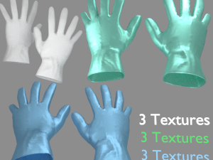 surgical gloves doctor gloves rubber gloves sanitary gloves medical gloves 3D Model
