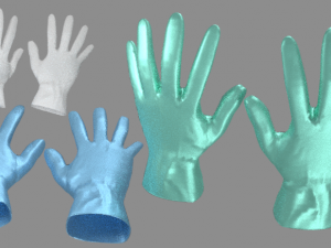 surgical gloves doctor gloves rubber gloves sanitary gloves medical gloves 3D 模型