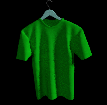 Men's T-Shirt on Hanger 3D Model by kopofx