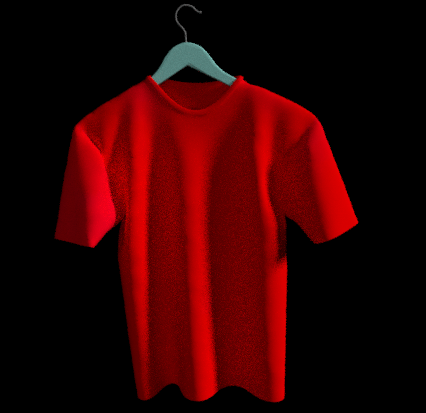 Men's T-Shirt on Hanger 3D Model by kopofx