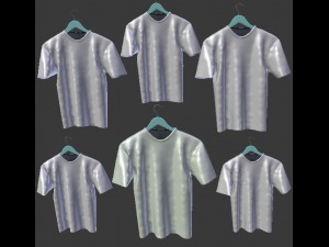 t-shirt hanging on hanger t shirt branding advertisement version 3D Модель