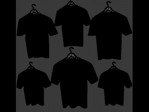 t-shirt hanging on hanger t shirt branding advertisement version 3D Модель