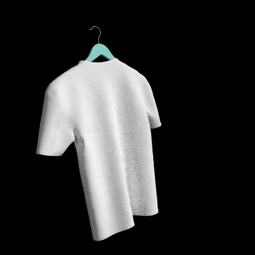 Men's T-Shirt on Hanger 3D Model by kopofx