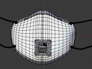 surgical mask collection medical mask dust mask surgical mask corona virus low-poly 3D Модель