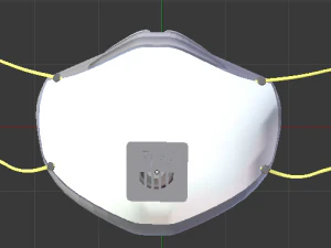surgical mask collection medical mask dust mask surgical mask corona virus low-poly 3D Model