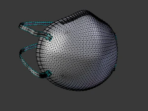 surgical mask collection medical mask dust mask surgical mask corona virus low-poly 3D Model