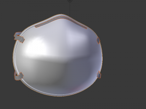surgical mask collection medical mask dust mask surgical mask corona virus low-poly 3D Модель