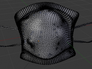 surgical mask collection medical mask dust mask surgical mask corona virus low-poly 3D Модель