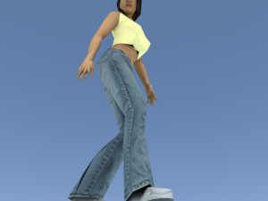low poly crowd people rigged men woman man women character model collection Modello 3D