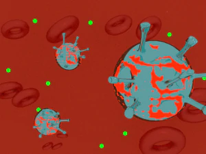 virus bacteria blood 3D Model